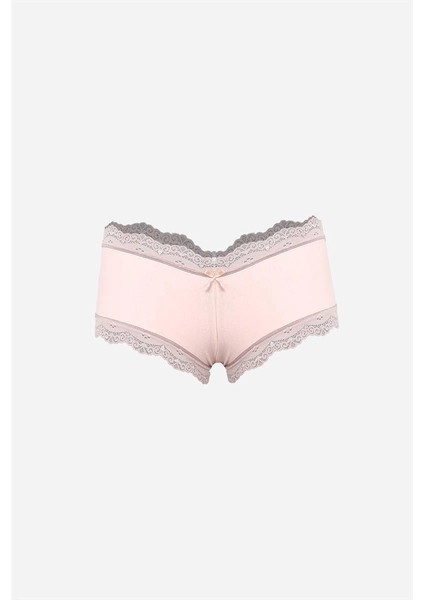 Kadın Pamuklu 2li Boxer Pudra fiyatları