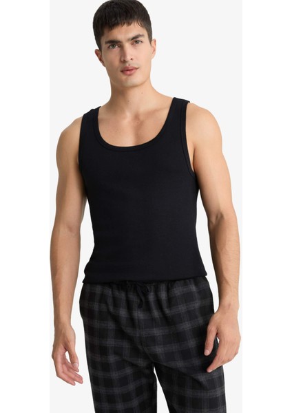 Slim Fit Dar Kesim Kaşkorse 2'li Atlet C9607AX25WN