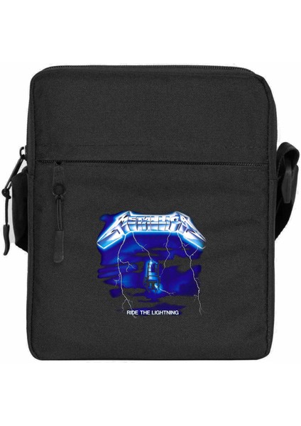 Metallica Ride The Light Omuz Çantası Fermuarlı Siyah Renk