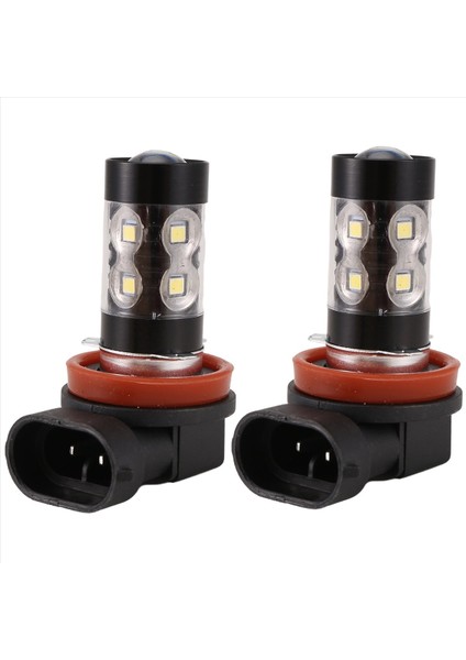 2'li Paket Yüksek Güçlü 50W Süper Parlak H11/H8 10-Smd LED Ampuller Araba Sis Farı Lambaları Için Yedek, Xenon Beyaz (Yurt Dışından) fiyatları
