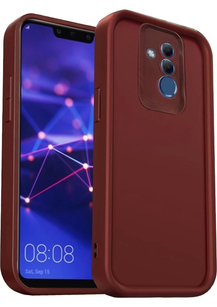 Huawei Mate 20 Lite Kılıf Viera Silikon - Bordo