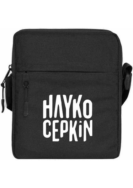 Hayko Cepkin Text Omuz Çantası Fermuarlı Siyah Renk
