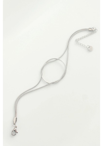 316L Çelik Gümüş Renk Düğüm Model Bileklik fiyatları