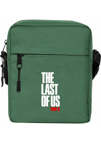 The Last Of Us Part 2 Yazı Omuz Çantası Fermuarlı Yeşil Renk