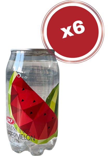 Enerjisi Azaltılmış Karpuz Aromalı Gazlı Içecek 350ML 6'lı Set
