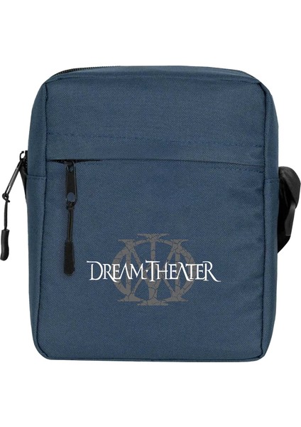 Dream Theather Logo Omuz Çantası Fermuarlı Lacivert Renk