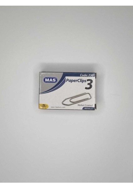 3 Numaralı Boyutlu Ataş 1 Kutu 100 Adet (3 Kutu) fiyatları