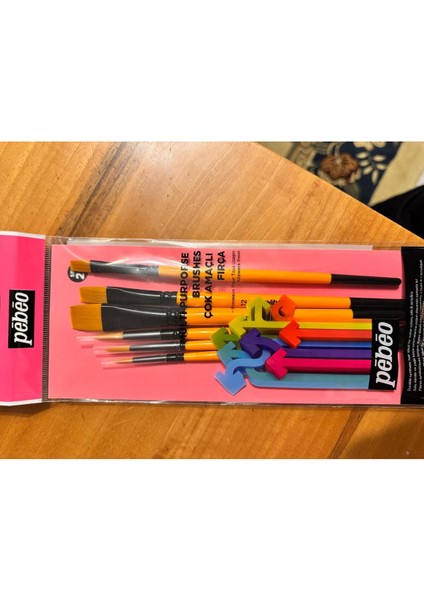 6 Lı Fırca Seti 1 Düzkesit 3/4-12-8--No: 3,5,8 Özel Boya Fırcası modelleri