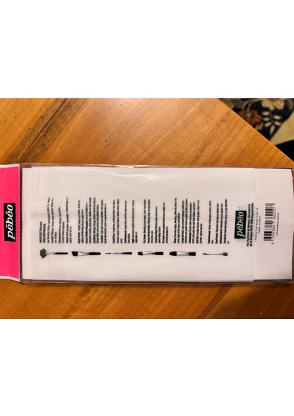 6 Lı Fırca Seti 1 Düzkesit 3/4-12-8--No: 3,5,8 Özel Boya Fırcası