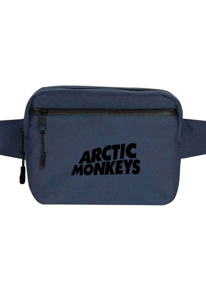 Arctic Monkeys Logo Bel Çantası Fermuarlı Lacivert Renk