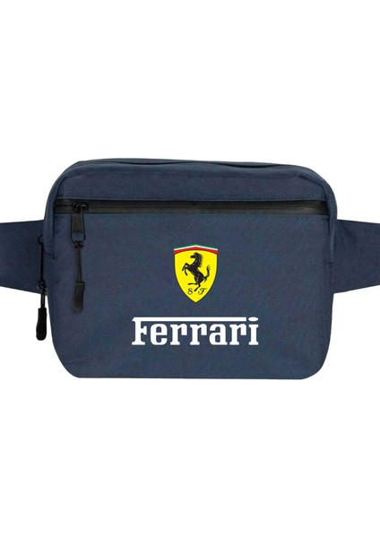 Ferari In Italy Bel Çantası Fermuarlı Lacivert Renk