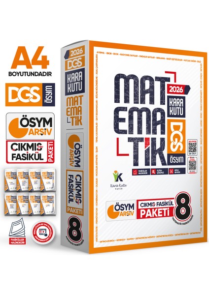 İnformal Yayınları 2026 DGS MATEMATİK Kara Kutu 8li Fasikül SETİ ÖSYM Çıkmış Soru Bankası Çözümlü Modüler PAKET fiyatları