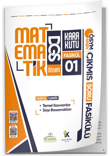 İnformal Yayınları 2026 DGS MATEMATİK Kara Kutu 8li Fasikül SETİ ÖSYM Çıkmış Soru Bankası Çözümlü Modüler PAKET modelleri