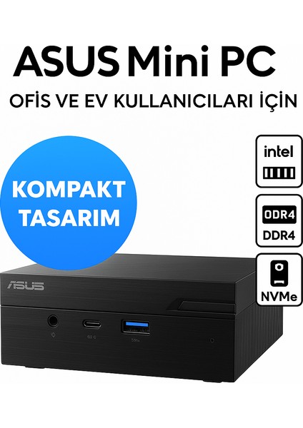 Vivopc Intel Celeron N4500 16GB Ram 512GB SSD Freedos Mini Masaüstü Pc PN41-BBC029MC 012
