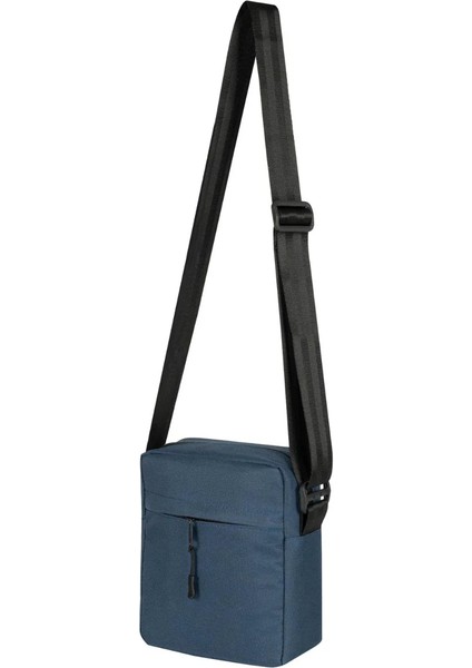 Roger F. Blue Logo Omuz Çantası Fermuarlı Lacivert Renk fırsatları