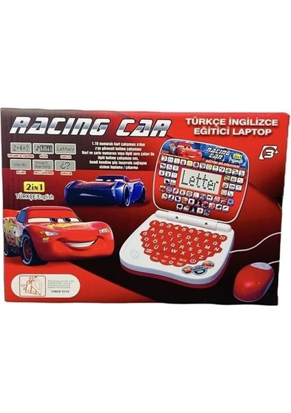 Eğitici Oyuncak Laptop 100 Fonksiyonlu Şimşek Mcqueen Ingilizce ve Türkçe Çocuk Bilgisayarı fırsatları