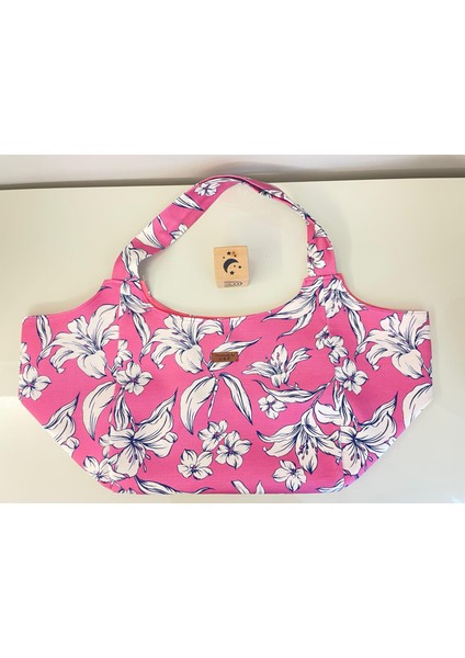 Viscose/polyester Karışım Kumaş Heybe Çanta- Çiçek Desenli