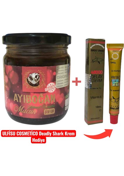 Ayıboğan Macunu - Shark Krem Hediyeli 2li Set