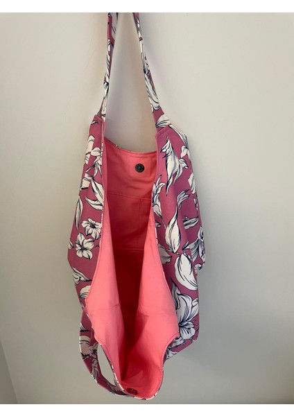 Viscose/polyester Karışım Kumaş Heybe Çanta- Çiçek Desenli fırsatları