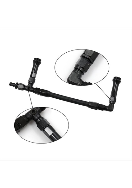 An6 Çift Yemde Karbonhidrat Örgülü Naylon Yakıt Hattı Çift Pompa 4150 Holley Karbüratör 7/8inch-20 Iplik Ual Beslemesi (Yurt Dışından)