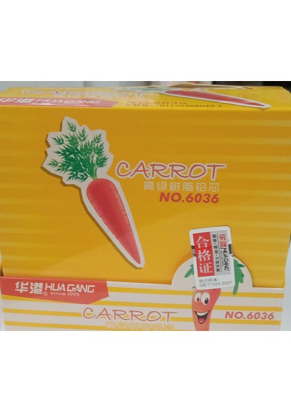 Carrot 100MMX15PCS 2b Havuç Figürlü Versatil Kalem Ucu 60 Lıpaket
