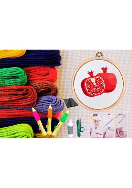 punch seti nakış seti kasnaklı kendin yap seti seri 7