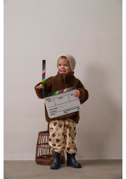 Acı Kahve Wellsoft Yarım Fermuar Çocuk Mont 1-6 Yaş fiyatları