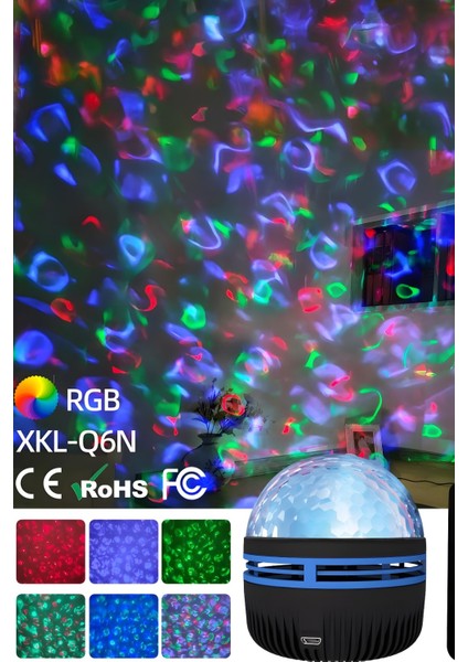 LED Galaxy Yıldız Projektör, Okyanus Dalgası, Projektör LED Gece Lambası, Çocuk Odası Lambası fiyatları