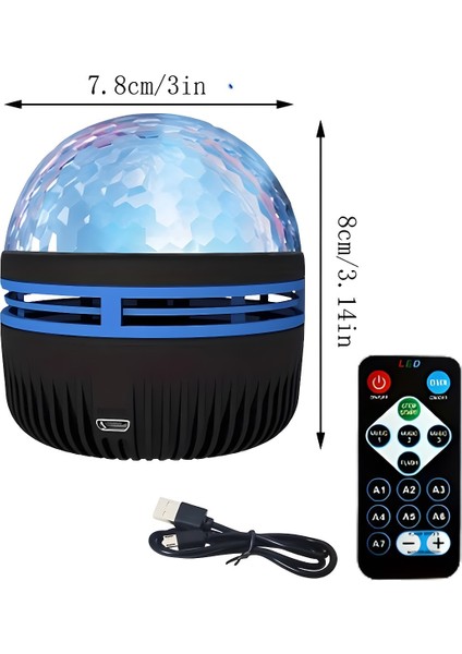 LED Galaxy Yıldız Projektör, Okyanus Dalgası, Projektör LED Gece Lambası, Çocuk Odası Lambası