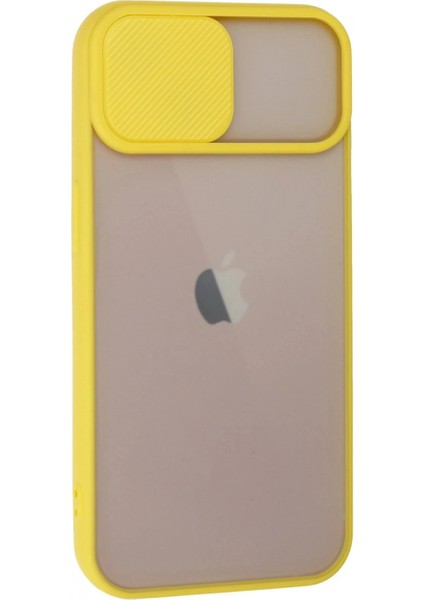 Ieg iPhone 13 Kılıf Palm Buzlu Kamera Sürgülü Silikon - Sarı fiyatları