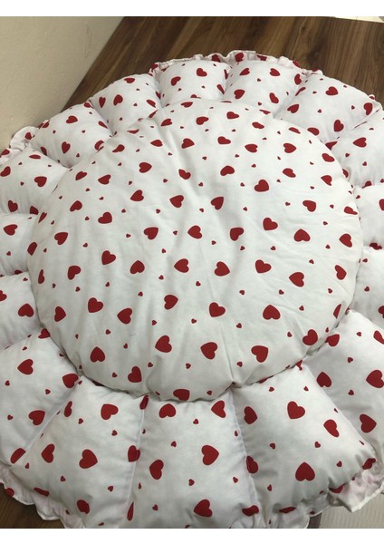 kalp desenli bebek yatağı , oyun minderi fiyatları