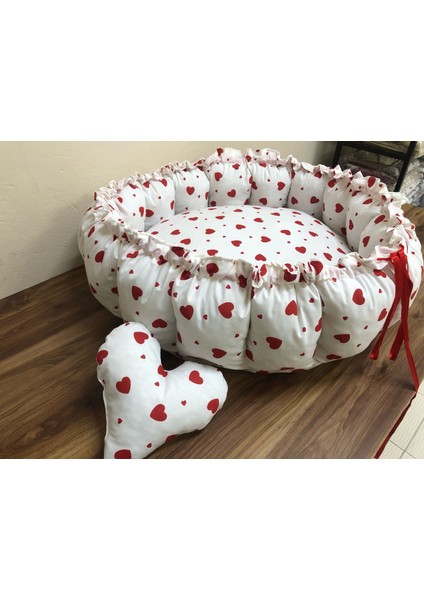 kalp desenli bebek yatağı , oyun minderi modelleri