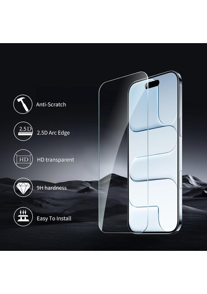 Iphone 17 Uyumlu Kamera Koruma Lens Koruyucu Şeffaf Temperli Cam + Ekran Koruyucu Cam Set 2in1 fiyatları