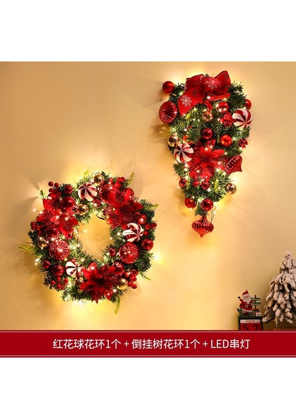 Yılbaşı Süsleri Çelenkler Rattan Kapı Askıları Yılbaşı Ağacı Askıları (Yurt Dışından)