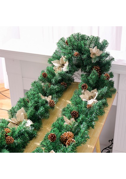 Yılbaşı Süsleri Çelenkler Rattan Kapı Askıları Yılbaşı Ağacı Askıları (Yurt Dışından)