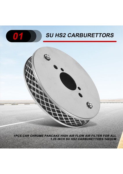 1 Adet Araba Krom Gözleme Yüksek Hava Akışlı Hava Filtresi Tüm 1,25 Inç Su Hs2 Karbüratörler 14X3CM (Yurt Dışından) fırsatları