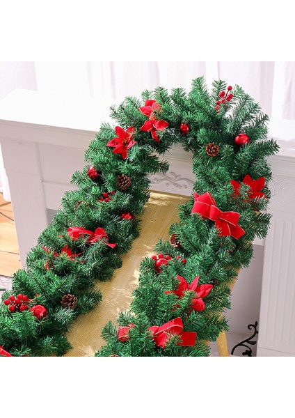 Yılbaşı Süsleri Çelenkler Rattan Kapı Askıları Yılbaşı Ağacı Askıları (Yurt Dışından)