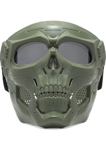 Motokros Ön Camı Spor Sürme Harley Ön Cam Maskesi Motosiklet Sürme Gözlüğü Taktik Kask (Yurt Dışından)