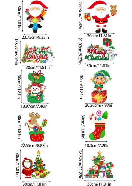 Yeni Noel Partisi Dekorasyon Kapı Asma Bunting Noel Askıları Atmosfer Dekorasyon Askıları (Yurt Dışından)