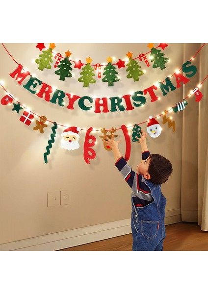 Noel Süsleri Kiraz Kuşu Düzenlemesi Giydirme Duvar Süsleri Duvar Noel Ağacı Bayrakları (Yurt Dışından) modelleri