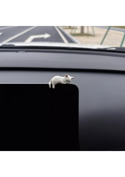 Kedi Temalı Araba Ekran Süsü, Araba Orta Konsol Peluş Oyuncak, Araba Iç Dekorasyonu, Mini Kedi Yavrusu (Yurt Dışından) modelleri