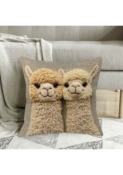 Sevimli Alpaka Yastık Kılıfı, Yeni Sınır Ötesi Stil, Cilde Dost Yumuşak Kısa Peluş, Oturma Odası Dekorasyonu, Kanepe, Yatak Odası Yastıkları, 2 Parçalı Set (Yurt Dışından) fiyatları