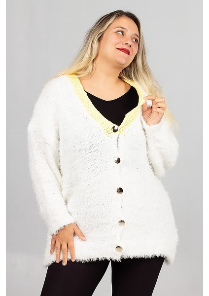 Sakallı Triko Oversize Hırka – Yumuşacık Doku, Rahat Oversize Kalıp, Şık Kış Stili