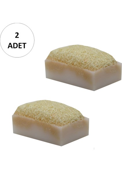2 Adet Doğal Kabak Lifli Keçi Sütü Sabunu
