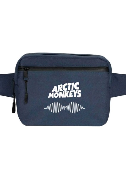 Arctic Monkeys-2 Bel Çantası Fermuarlı Lacivert Renk