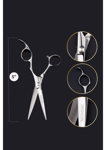 profesyonel Kullanım- Kuaför Saç Kesim Makası 5" No 20