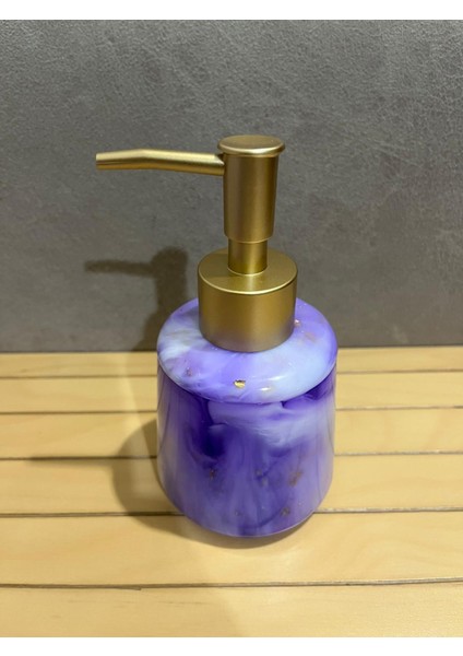 El Yapımı Mor-Lila Epoksi Sabunluk Seti – Sıvı Sabunluk ve Sabun Tabağı fiyatları