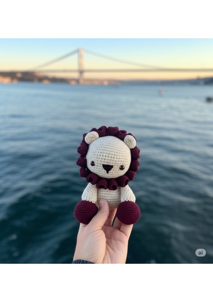 El Örgüsü Amigurumi Aslan | Bebek Sağlıklı Organik Oyuncak | Handmade indirimleri