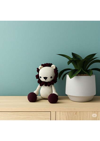 El Örgüsü Amigurumi Aslan | Bebek Sağlıklı Organik Oyuncak | Handmade