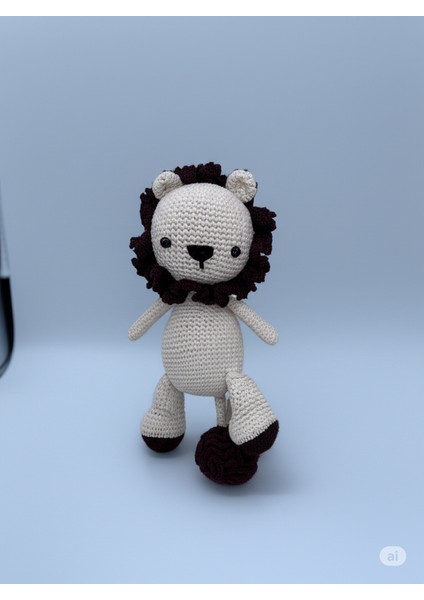 El Örgüsü Amigurumi Aslan | Bebek Sağlıklı Organik Oyuncak | Handmade